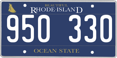 RI license plate 950330