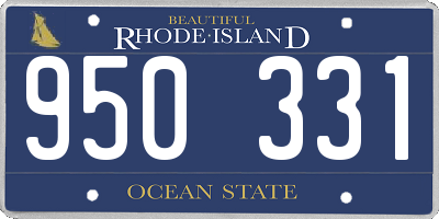 RI license plate 950331