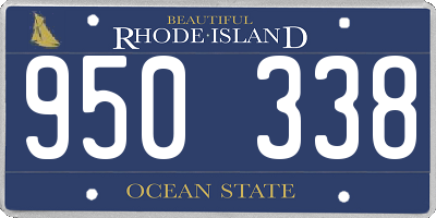 RI license plate 950338