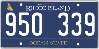 RI license plate 950339