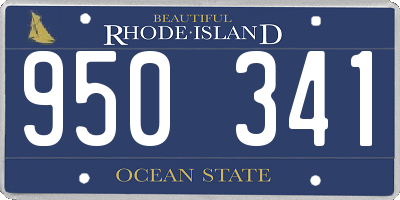 RI license plate 950341