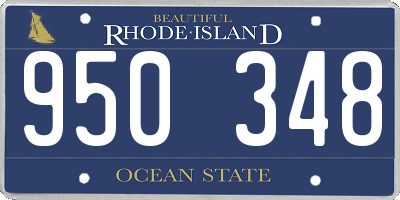 RI license plate 950348
