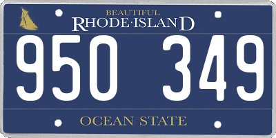 RI license plate 950349