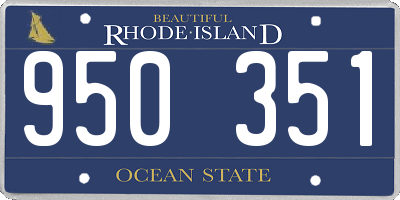 RI license plate 950351
