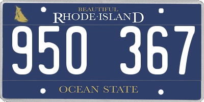 RI license plate 950367
