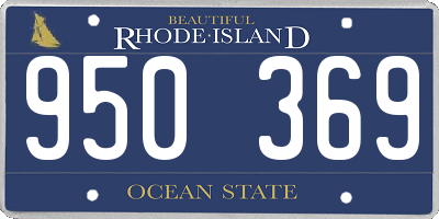 RI license plate 950369
