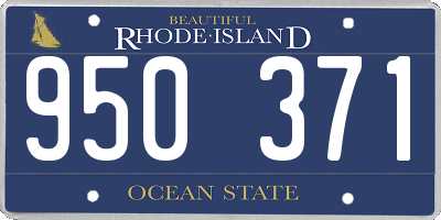 RI license plate 950371