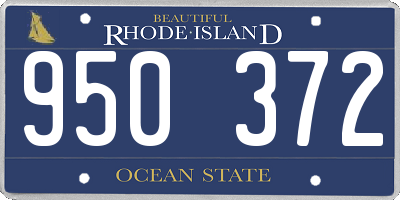 RI license plate 950372