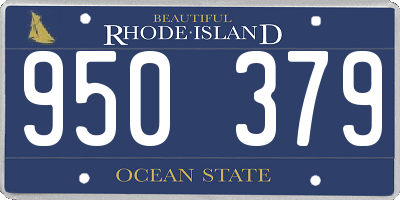 RI license plate 950379