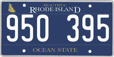 RI license plate 950395
