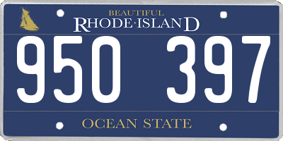 RI license plate 950397