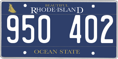 RI license plate 950402