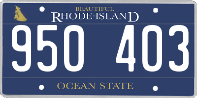 RI license plate 950403