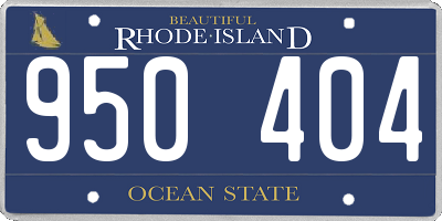 RI license plate 950404