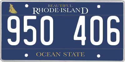 RI license plate 950406