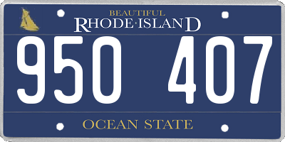 RI license plate 950407