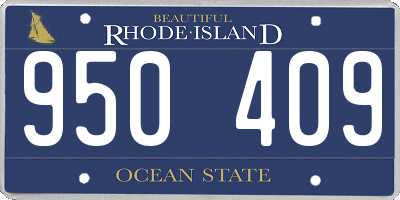 RI license plate 950409
