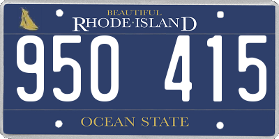 RI license plate 950415