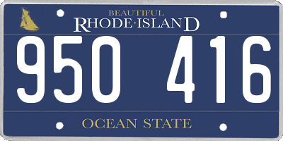 RI license plate 950416