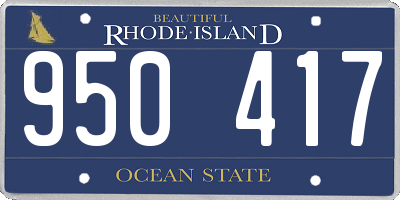 RI license plate 950417