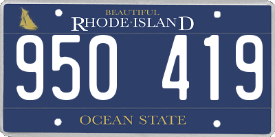 RI license plate 950419