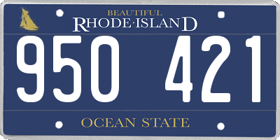 RI license plate 950421