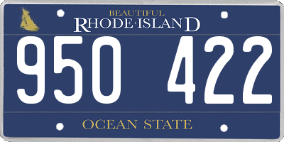 RI license plate 950422