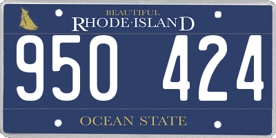 RI license plate 950424