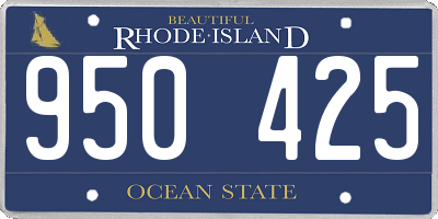 RI license plate 950425