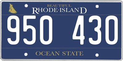 RI license plate 950430