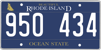 RI license plate 950434