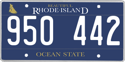 RI license plate 950442