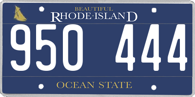 RI license plate 950444