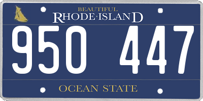 RI license plate 950447