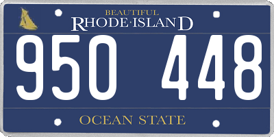 RI license plate 950448