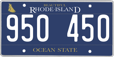 RI license plate 950450