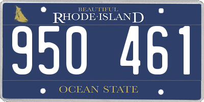 RI license plate 950461