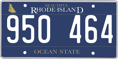 RI license plate 950464
