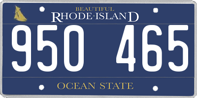 RI license plate 950465