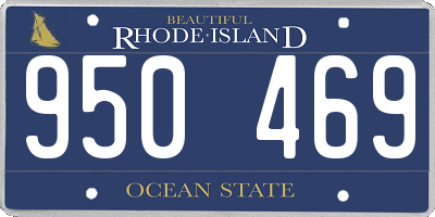 RI license plate 950469