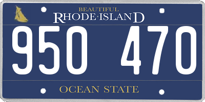 RI license plate 950470