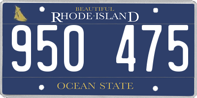 RI license plate 950475