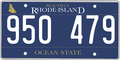 RI license plate 950479