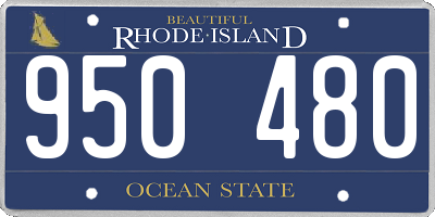 RI license plate 950480