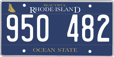 RI license plate 950482