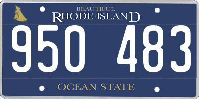 RI license plate 950483