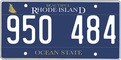 RI license plate 950484