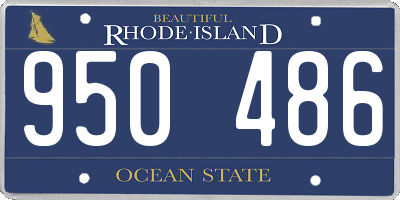 RI license plate 950486