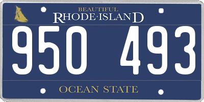RI license plate 950493
