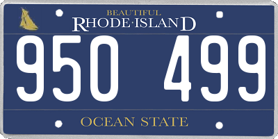 RI license plate 950499